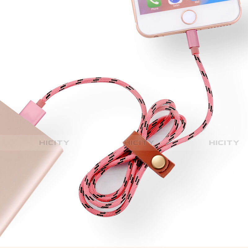 Cavo da USB a Cavetto Ricarica Carica L05 per Apple iPhone 12 Mini Rosa