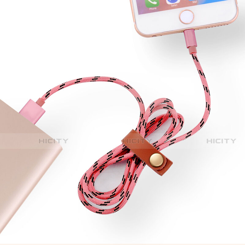 Cavo da USB a Cavetto Ricarica Carica L05 per Apple iPhone 13 Rosa