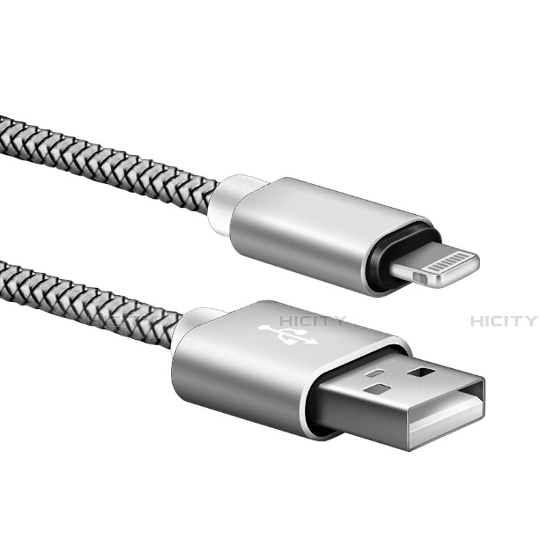 Cavo da USB a Cavetto Ricarica Carica L07 per Apple iPhone 13 Mini Argento