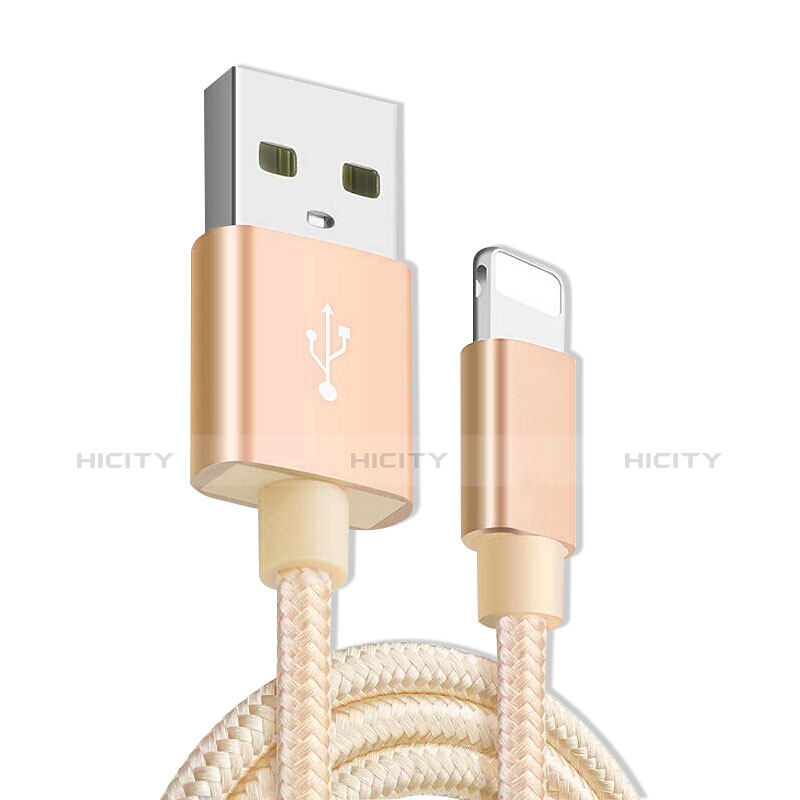 Cavo da USB a Cavetto Ricarica Carica L08 per Apple iPad Mini 5 (2019) Oro