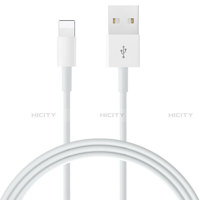 Cavo da USB a Cavetto Ricarica Carica L09 per Apple iPhone 13 Mini Bianco