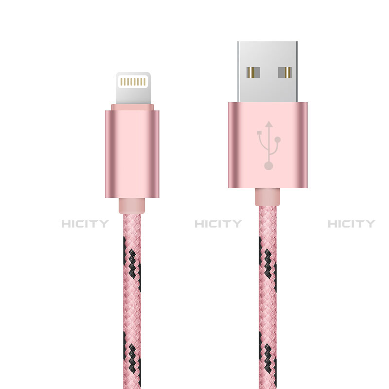 Cavo da USB a Cavetto Ricarica Carica L10 per Apple iPhone 12 Max Rosa