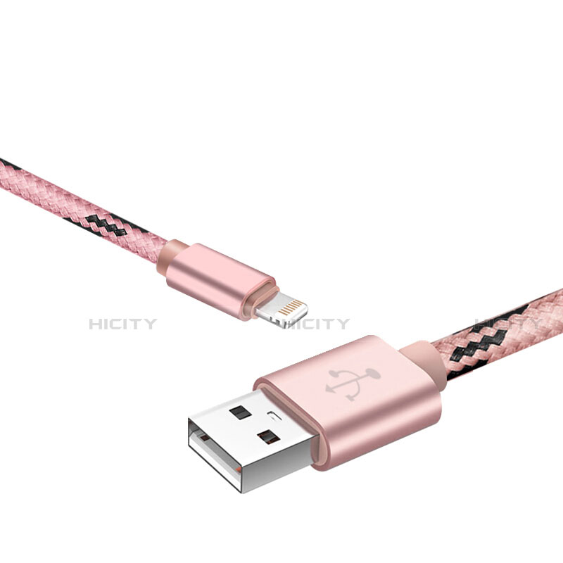 Cavo da USB a Cavetto Ricarica Carica L10 per Apple iPhone 12 Mini Rosa