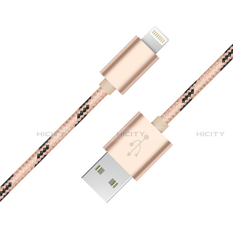 Cavo da USB a Cavetto Ricarica Carica L10 per Apple iPhone 13 Mini Oro