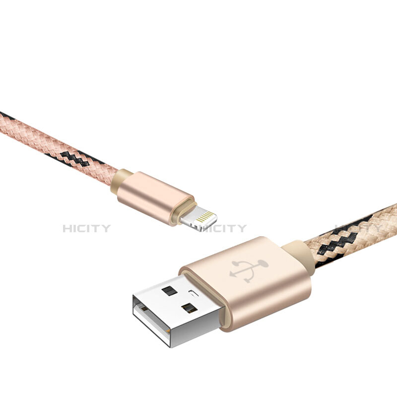 Cavo da USB a Cavetto Ricarica Carica L10 per Apple iPhone 13 Mini Oro