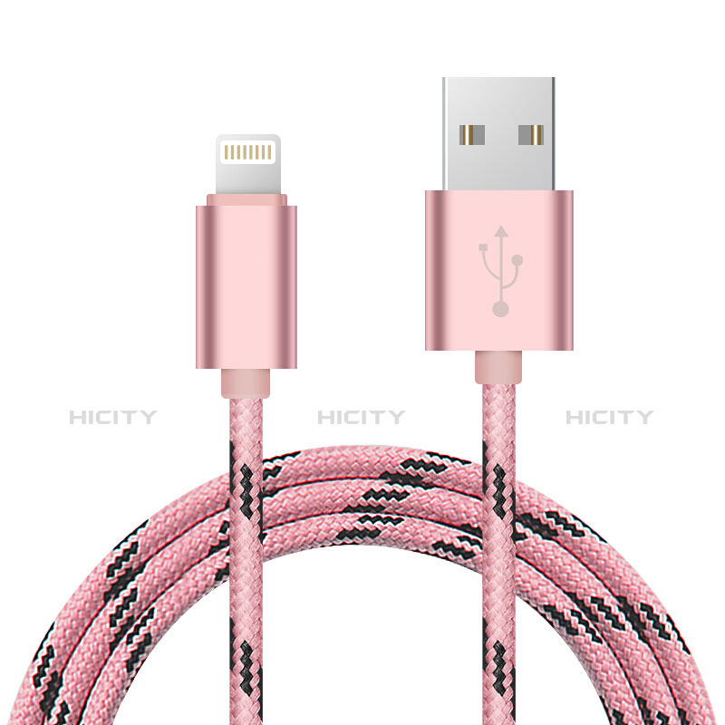 Cavo da USB a Cavetto Ricarica Carica L10 per Apple iPhone 5C Rosa