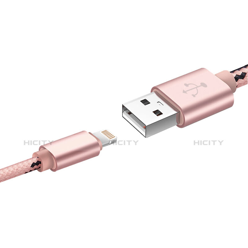 Cavo da USB a Cavetto Ricarica Carica L10 per Apple iPhone 5C Rosa