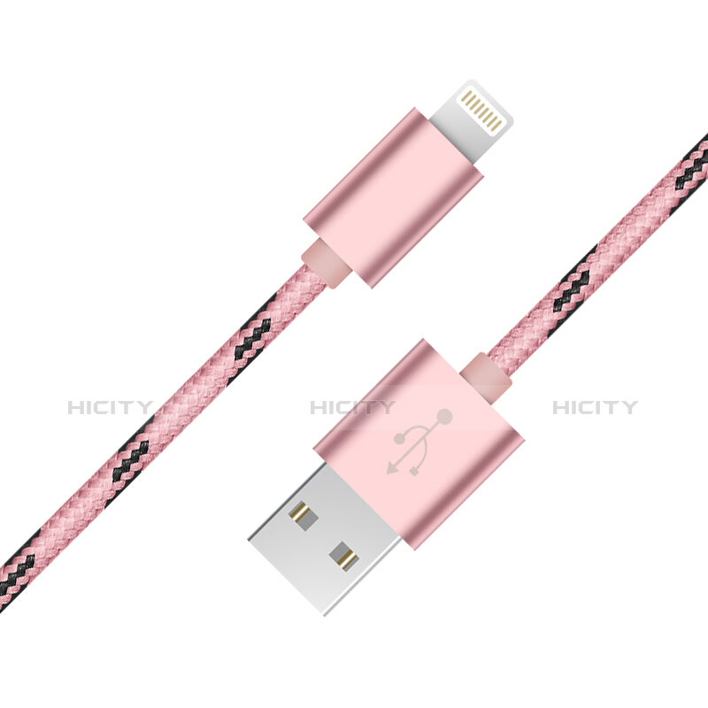Cavo da USB a Cavetto Ricarica Carica L10 per Apple iPhone 7 Rosa