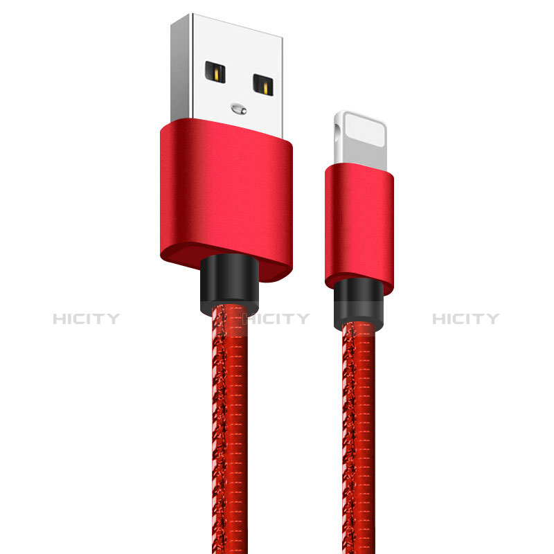 Cavo da USB a Cavetto Ricarica Carica L11 per Apple iPad Air Rosso