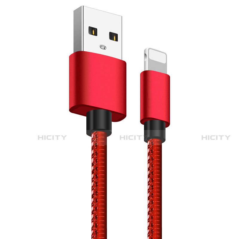 Cavo da USB a Cavetto Ricarica Carica L11 per Apple iPhone 12 Rosso