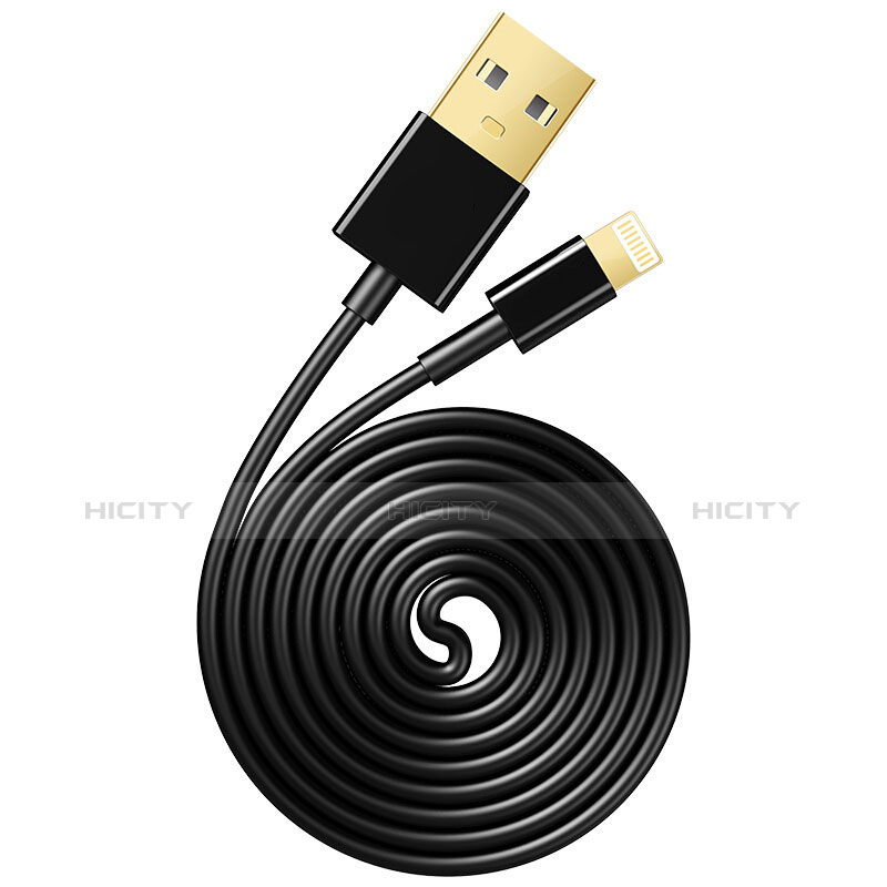 Cavo da USB a Cavetto Ricarica Carica L12 per Apple iPad Pro 12.9 (2020) Nero