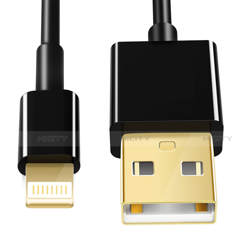 Cavo da USB a Cavetto Ricarica Carica L12 per Apple iPhone 13 Pro Nero