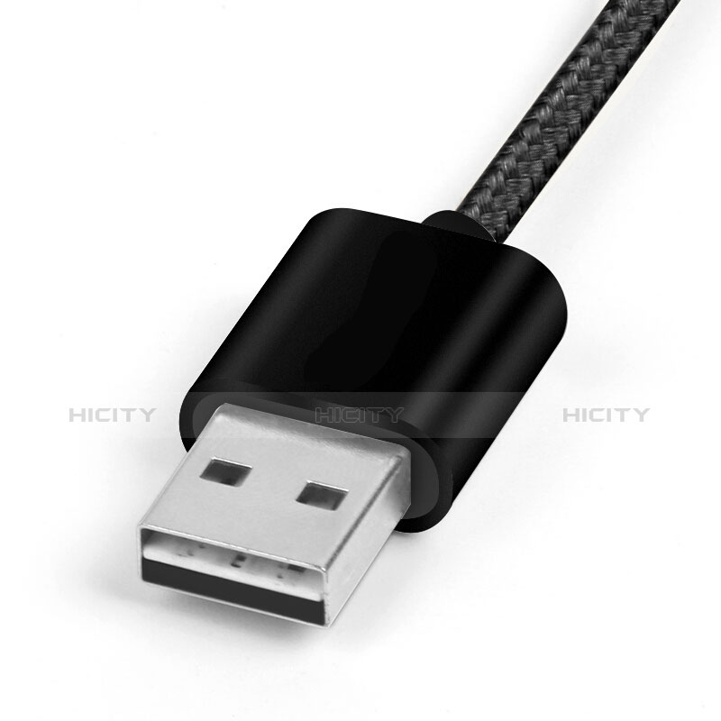 Cavo da USB a Cavetto Ricarica Carica L13 per Apple iPad Pro 12.9 (2020) Nero
