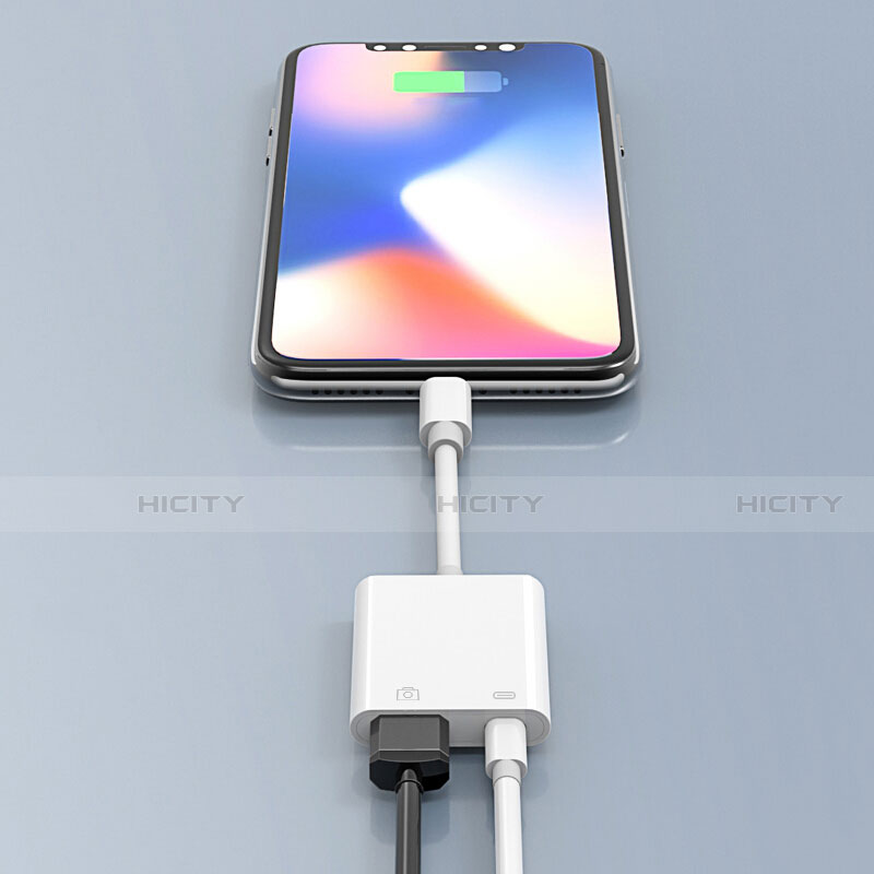 Cavo Lightning a USB OTG H01 per Apple iPad 10.2 (2020) Bianco