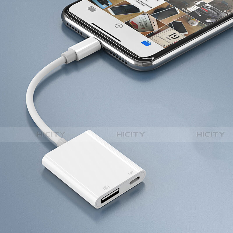 Cavo Lightning a USB OTG H01 per Apple iPad Mini 2 Bianco