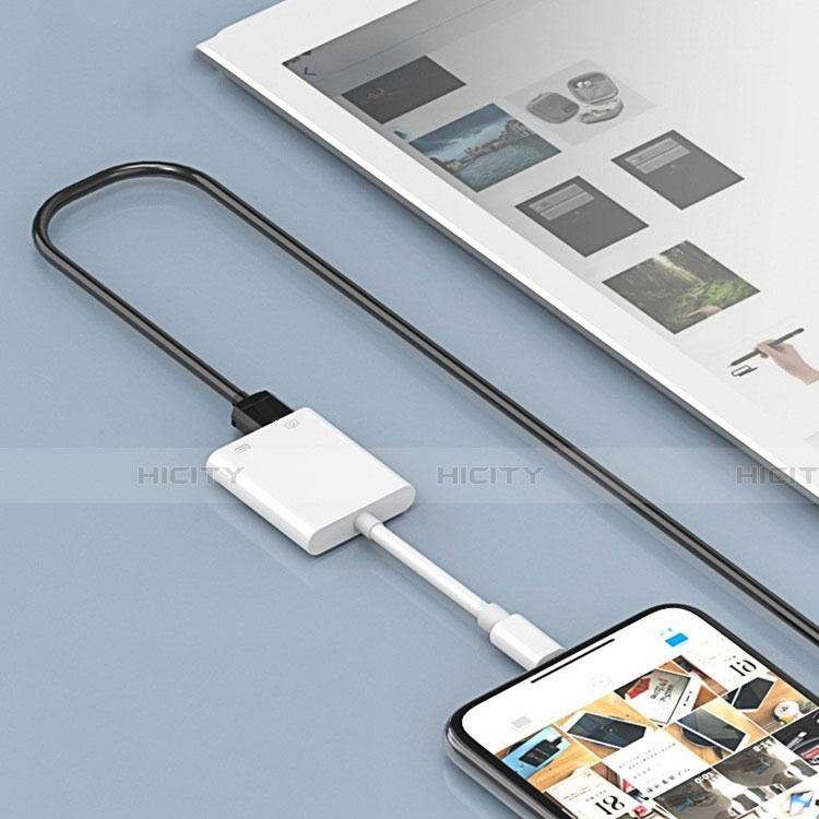 Cavo Lightning a USB OTG H01 per Apple iPhone 12 Bianco