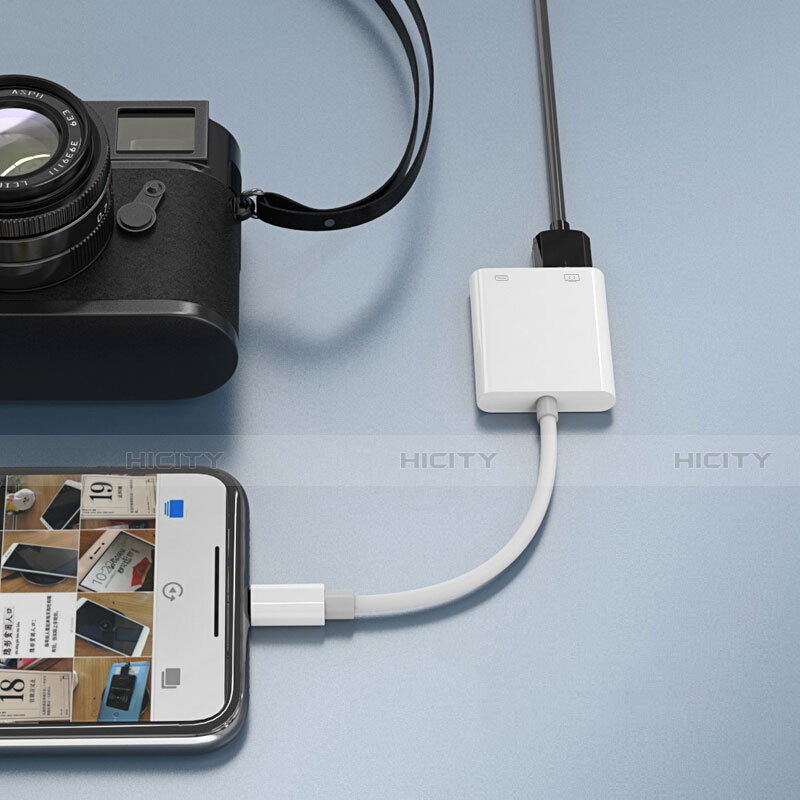 Cavo Lightning a USB OTG H01 per Apple iPhone 13 Pro Max Bianco