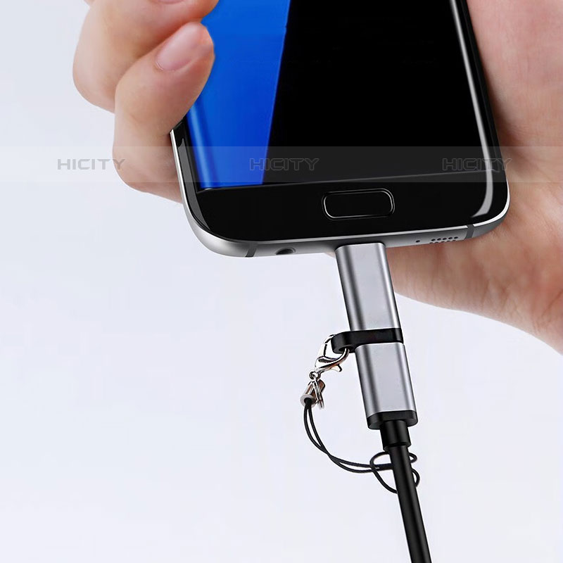 Cavo Type-C USB-C a Mocro USB-B H02 per Apple iPhone 15 Plus Grigio Scuro