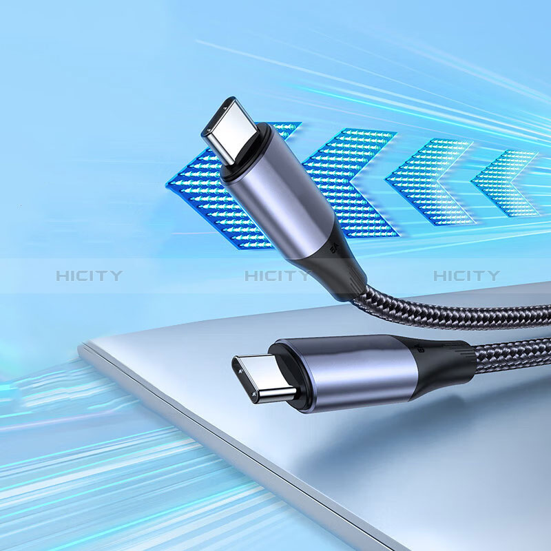 Cavo Type-C USB-C a Type-C USB-C 100W H03 per Apple iPad Pro 11 (2021) Grigio Scuro