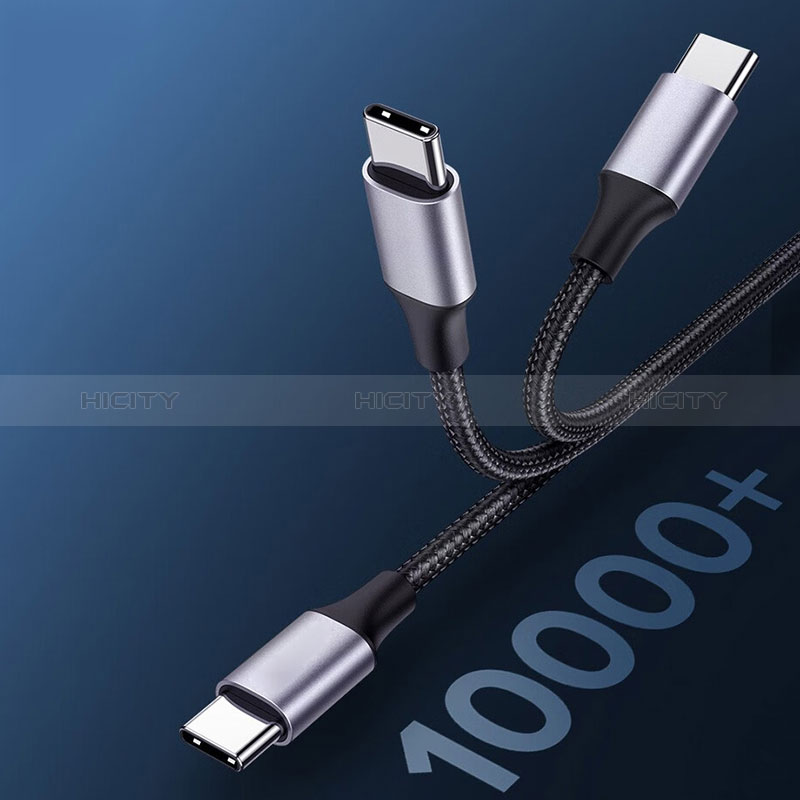 Cavo Type-C USB-C a Type-C USB-C 60W Grigio Scuro