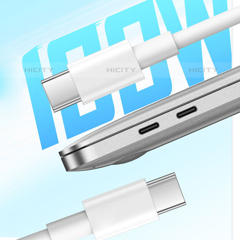 Cavo Type-C USB-C a Type-C USB-C 6A per Apple iPhone 15 Plus Bianco