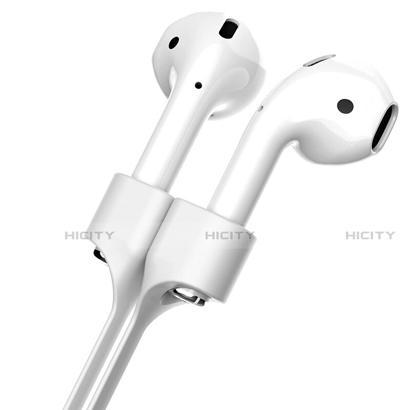 Cinturino Braccialetto Sportivo Silicone Cavo Anti-perso C04 per Apple AirPods Pro Bianco