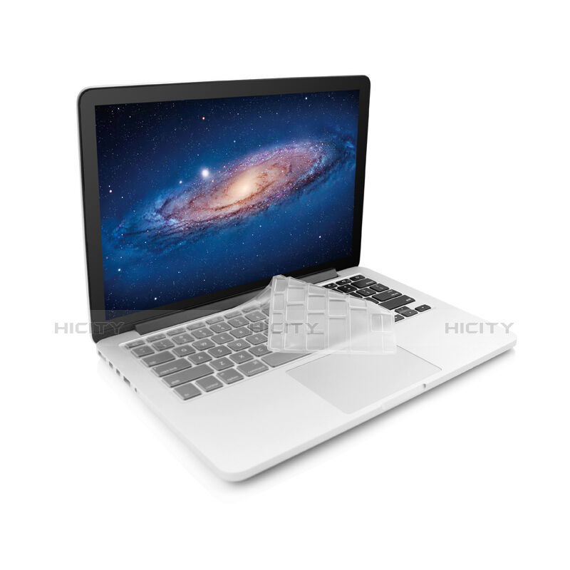 Cover Coperchio Tastiera Silicone Trasparente Ultra Sottile Morbida per Apple MacBook 12 pollici Bianco