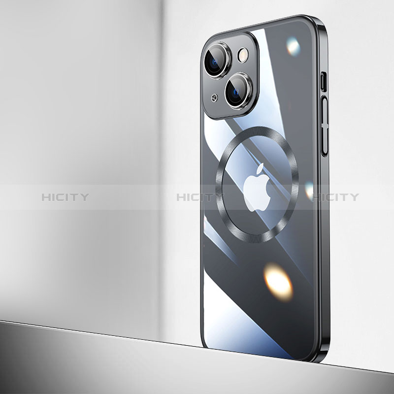 Cover Crystal Trasparente Rigida Cover con Mag-Safe Magnetic QC2 per Apple iPhone 15