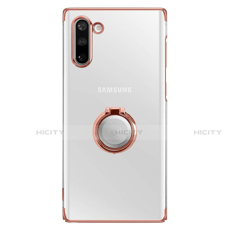 Cover Crystal Trasparente Rigida Cover con Magnetico Anello Supporto per Samsung Galaxy Note 10