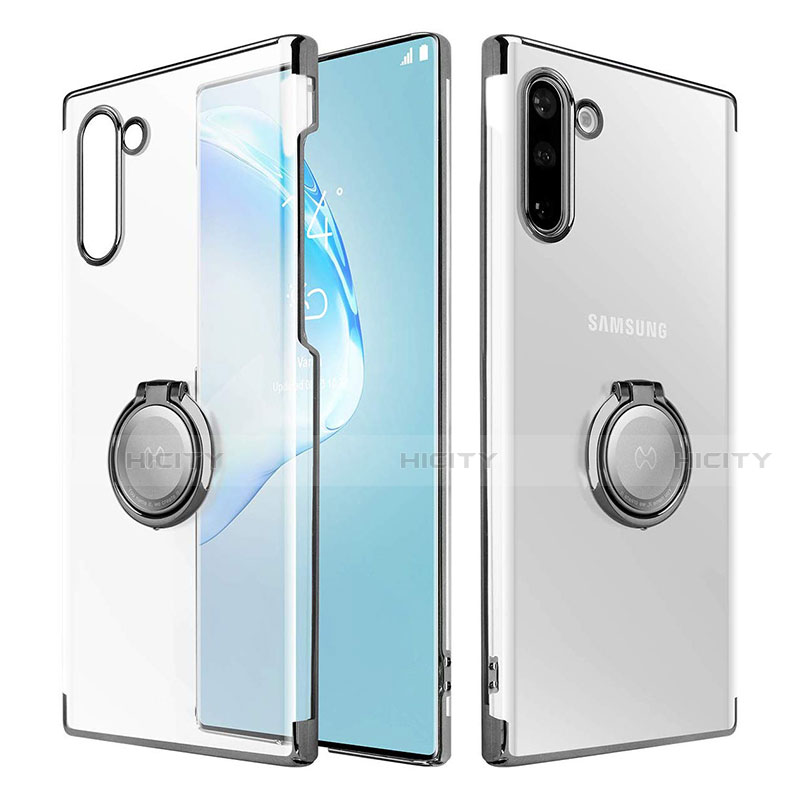 Cover Crystal Trasparente Rigida Cover con Magnetico Anello Supporto per Samsung Galaxy Note 10 5G