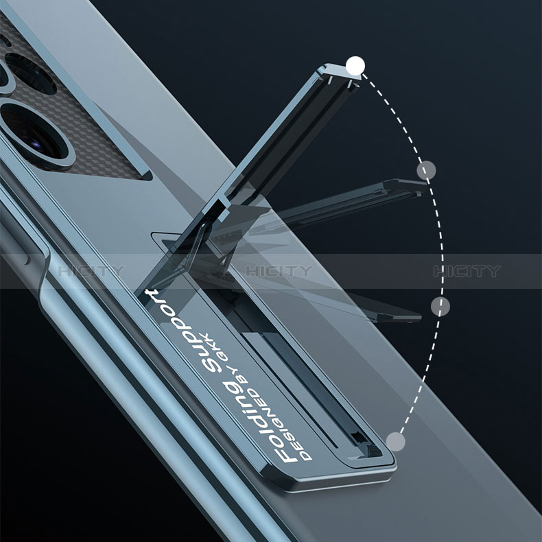 Cover Crystal Trasparente Rigida Cover con Supporto AC1 per Samsung Galaxy S22 Ultra 5G