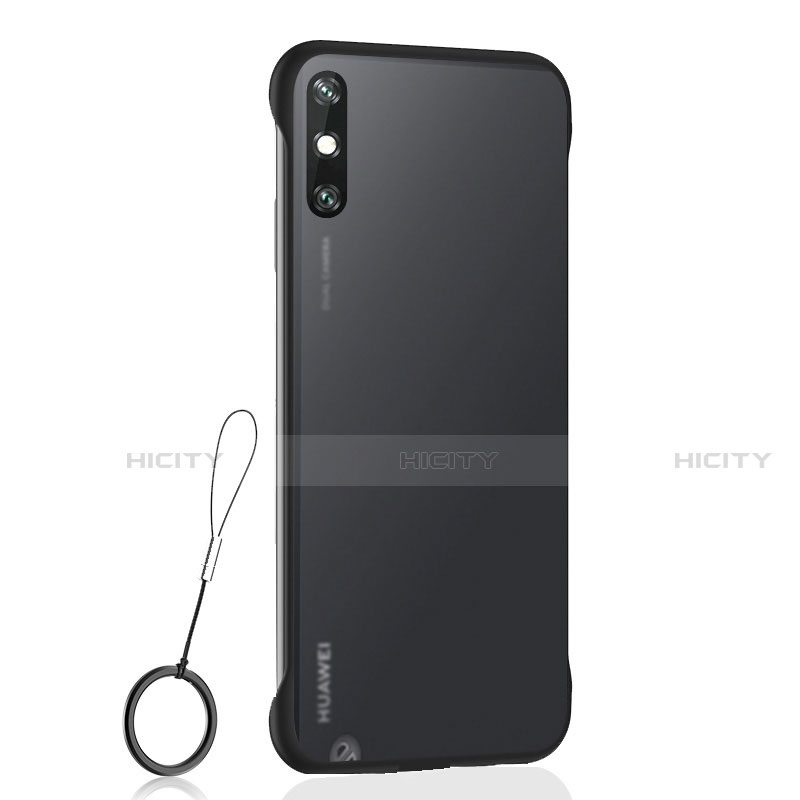 Cover Crystal Trasparente Rigida Cover H01 per Huawei Enjoy 10e Nero