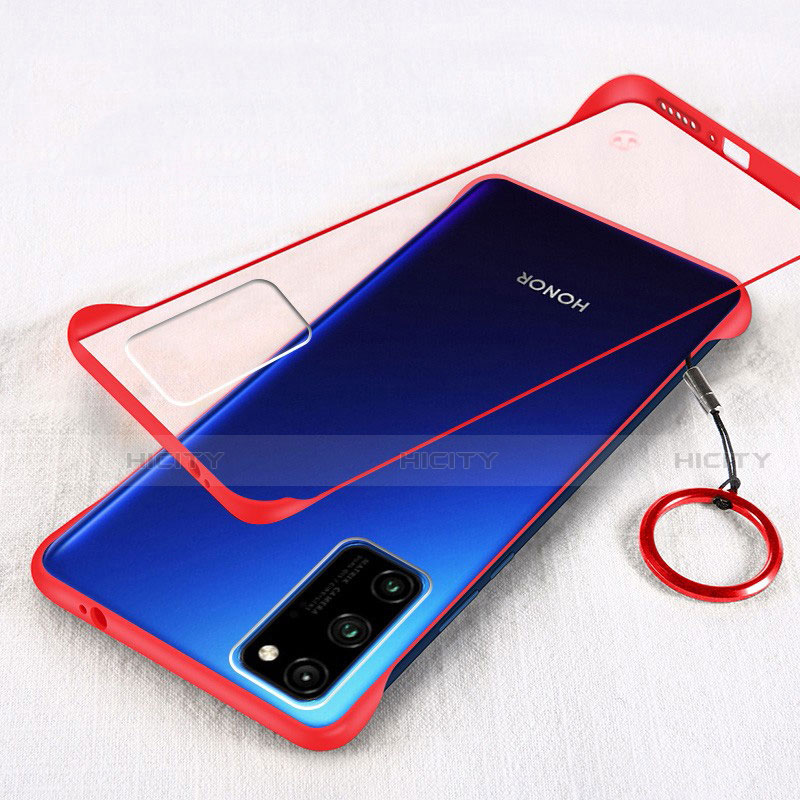 Cover Crystal Trasparente Rigida Cover H01 per Huawei Honor 30 Lite 5G Rosso