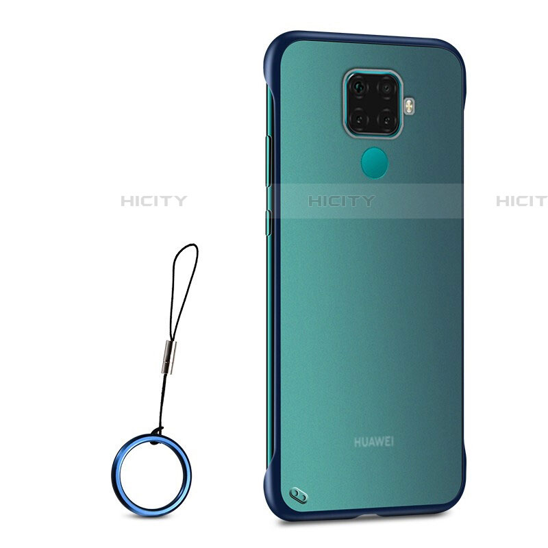 Cover Crystal Trasparente Rigida Cover H01 per Huawei Nova 5i Pro Blu