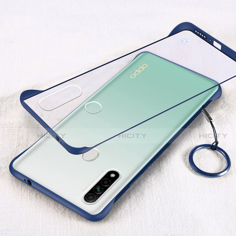 Cover Crystal Trasparente Rigida Cover H01 per Oppo A8 Blu