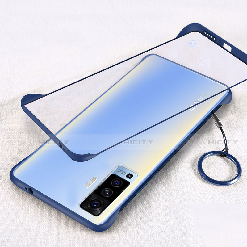 Cover Crystal Trasparente Rigida Cover H01 per Vivo X50 5G Blu