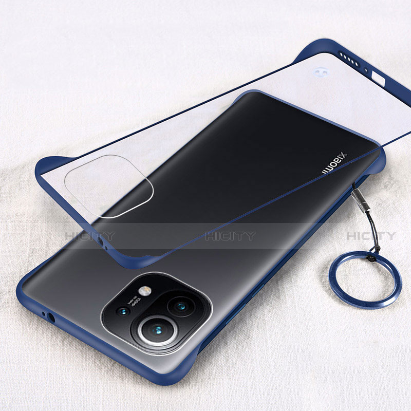 Cover Crystal Trasparente Rigida Cover H01 per Xiaomi Mi 11 5G Blu