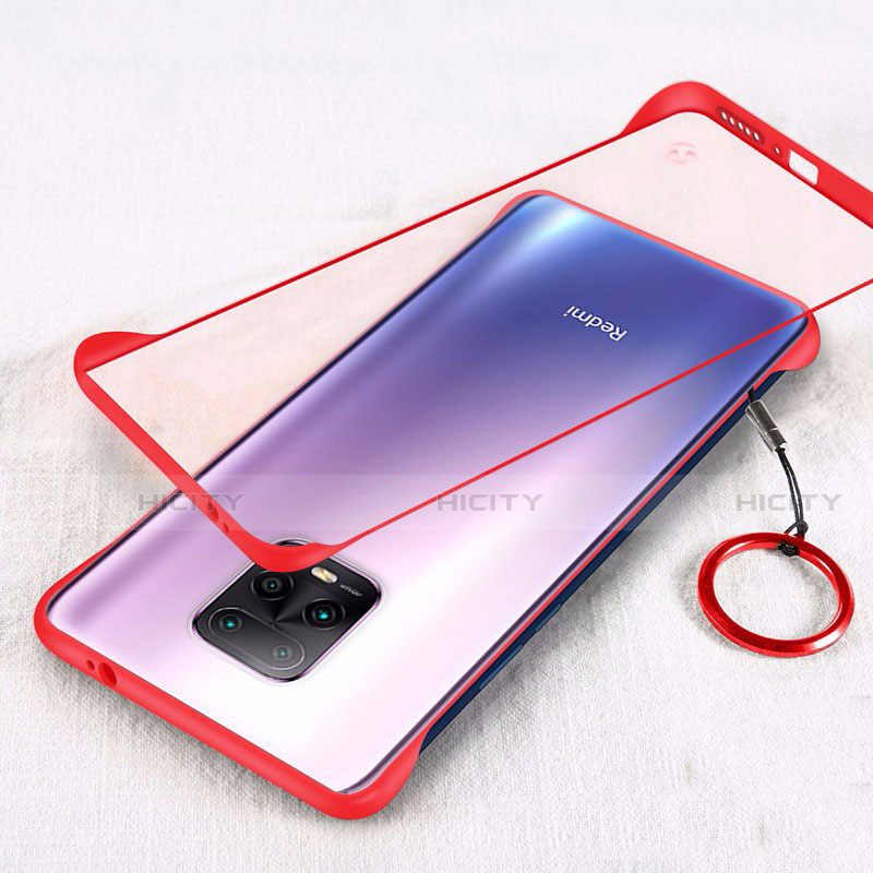 Cover Crystal Trasparente Rigida Cover H01 per Xiaomi Redmi 10X Pro 5G Rosso