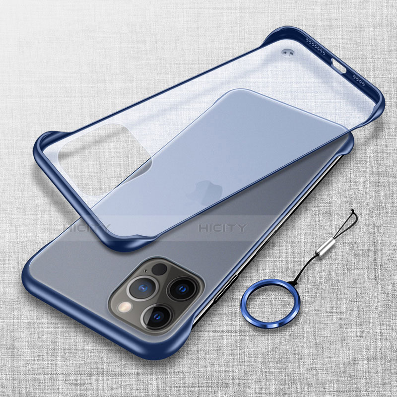 Cover Crystal Trasparente Rigida Cover H02 per Apple iPhone 13 Pro Max Blu
