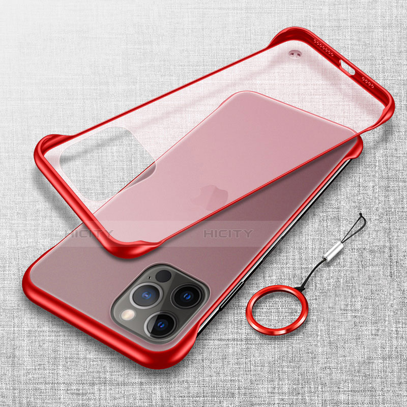 Cover Crystal Trasparente Rigida Cover H02 per Apple iPhone 13 Pro Rosso