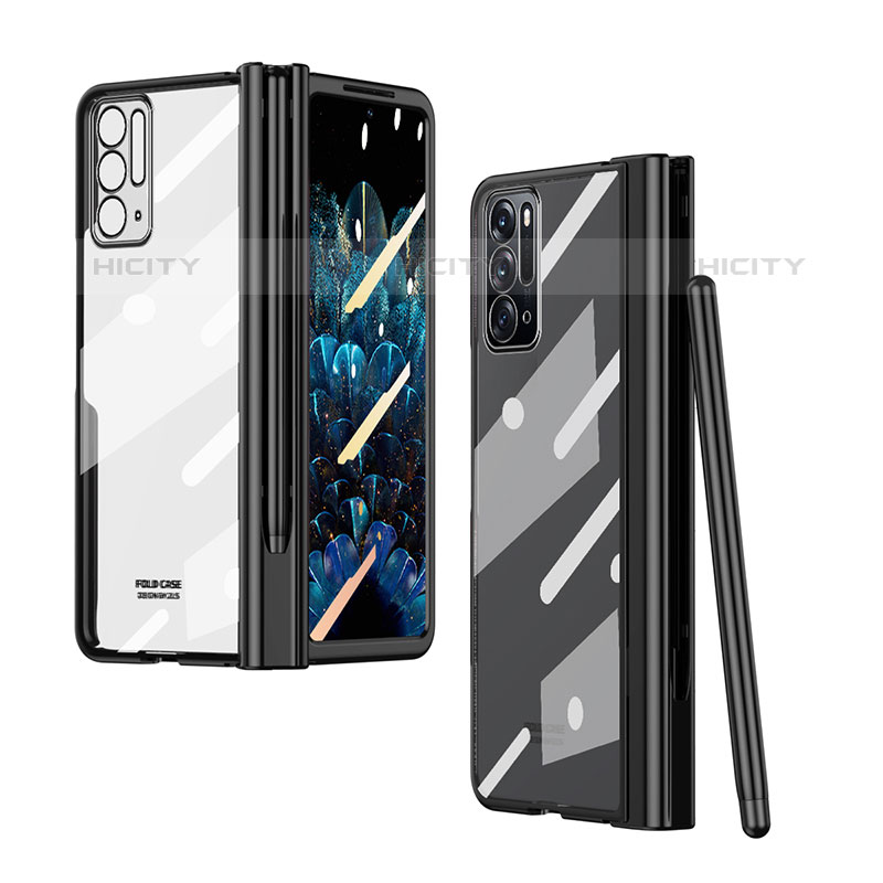 Cover Crystal Trasparente Rigida Cover H02 per Oppo Find N 5G Nero