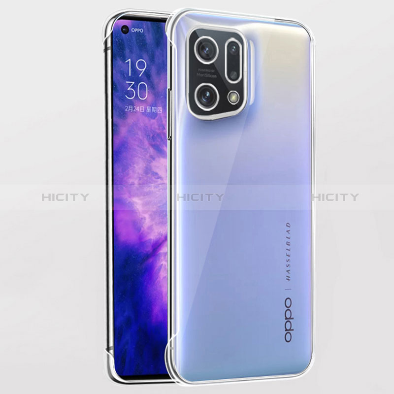 Cover Crystal Trasparente Rigida Cover H02 per Oppo Find X5 5G