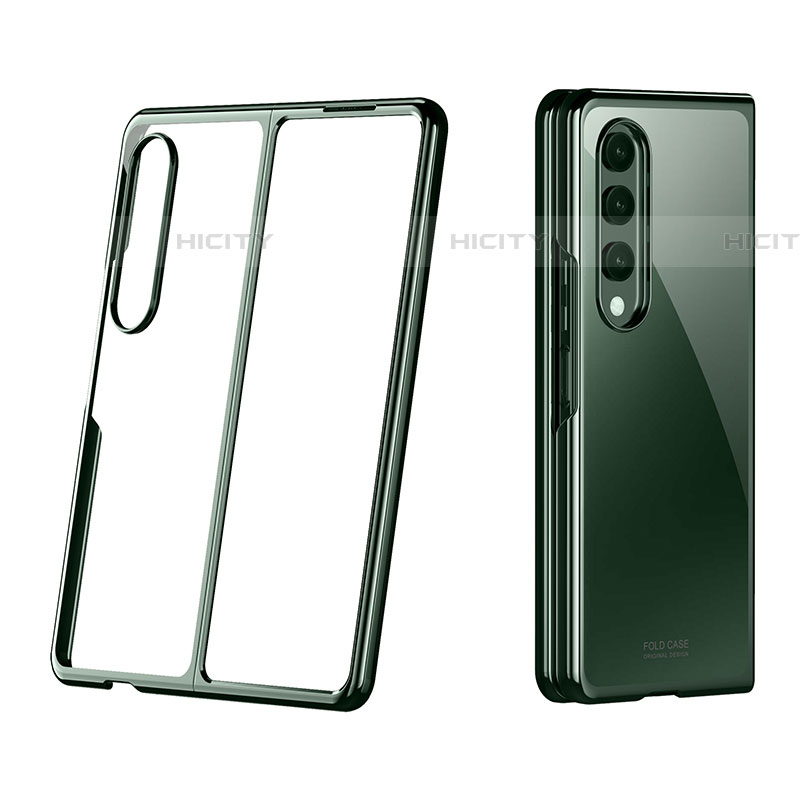 Cover Crystal Trasparente Rigida Cover H02 per Samsung Galaxy Z Fold4 5G Verde