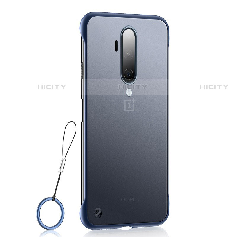 Cover Crystal Trasparente Rigida Cover H03 per OnePlus 7T Pro Blu