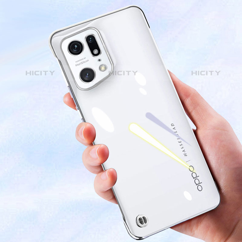 Cover Crystal Trasparente Rigida Cover H03 per Oppo Find X5 Pro 5G