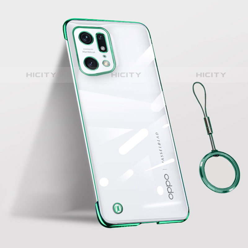 Cover Crystal Trasparente Rigida Cover H03 per Oppo Find X5 Pro 5G