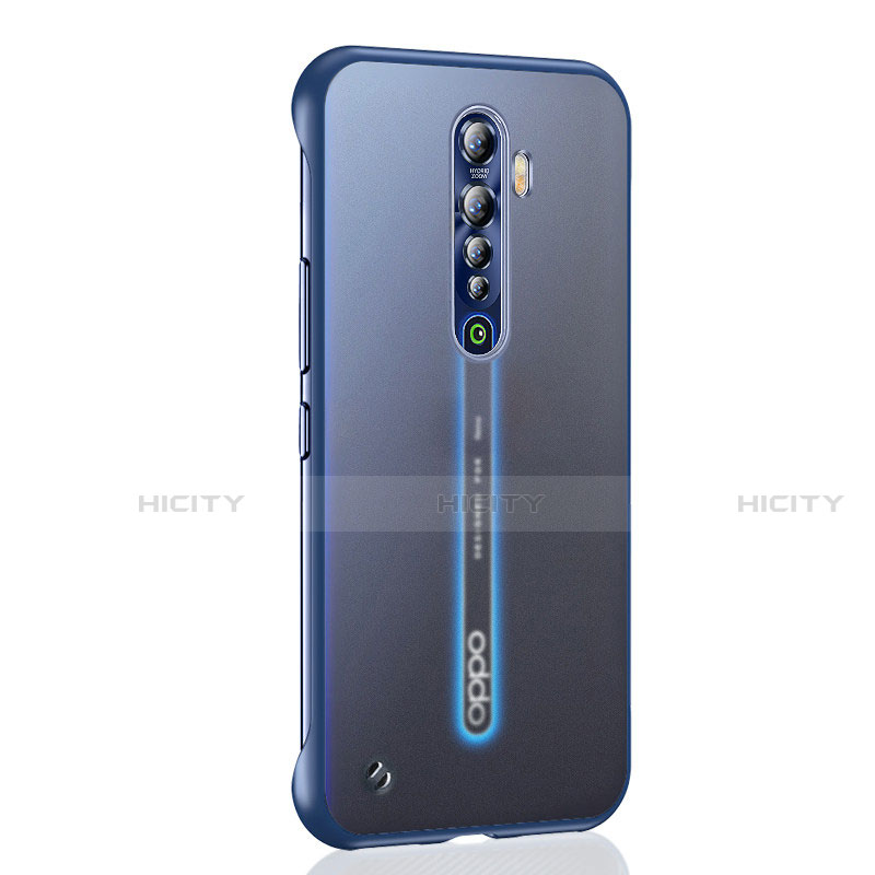 Cover Crystal Trasparente Rigida Cover H03 per Oppo Reno2 Blu