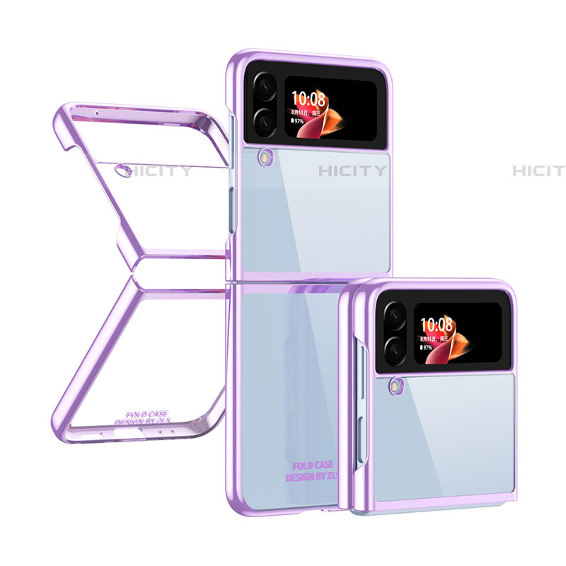 Cover Crystal Trasparente Rigida Cover H03 per Samsung Galaxy Z Flip4 5G