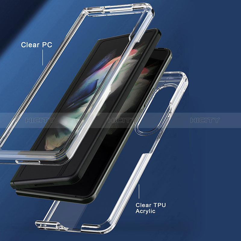 Cover Crystal Trasparente Rigida Cover H03 per Samsung Galaxy Z Fold3 5G