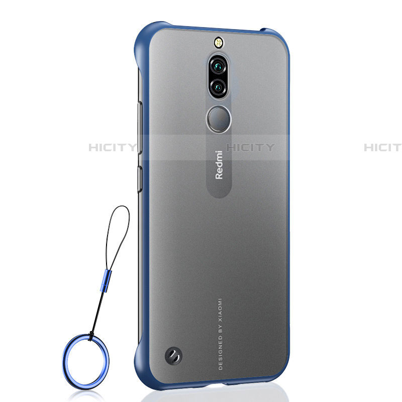 Cover Crystal Trasparente Rigida Cover H03 per Xiaomi Redmi 8 Blu